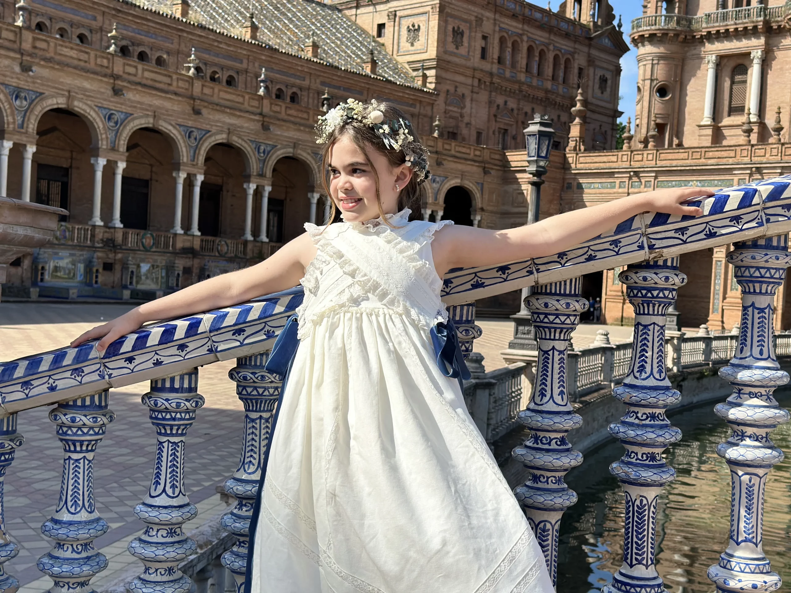 Retrato de comunión elegante